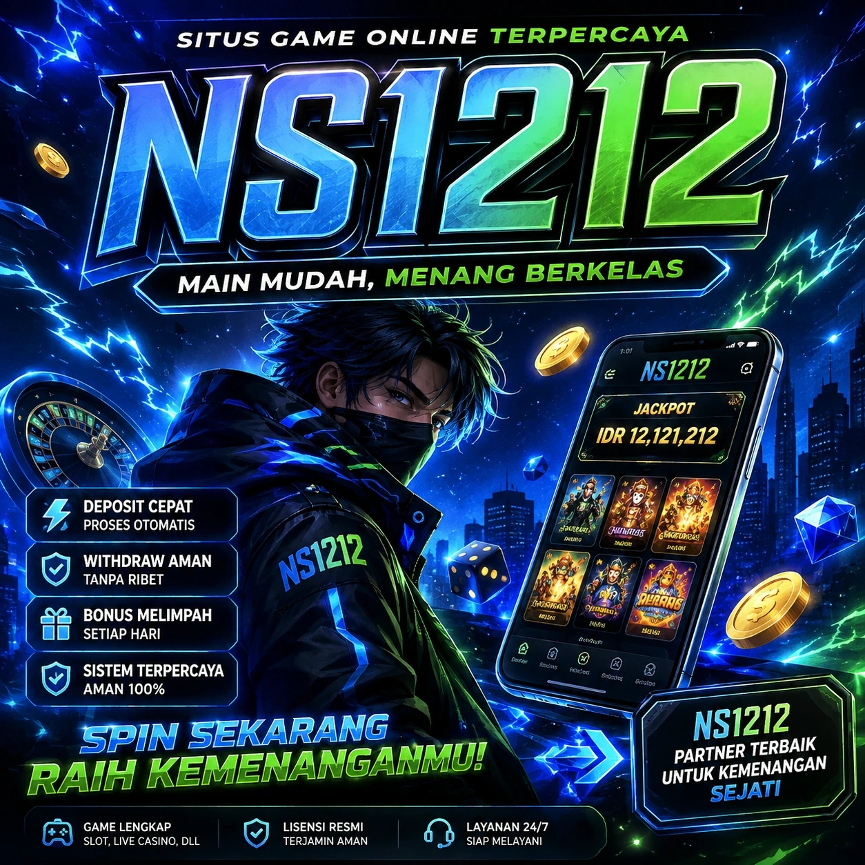 Thumbnail 1 of 3, Poster, NS1212 : Angka Hoki Di Dalam Game Mudah Di Akses Dimanapun designed and sold by NS1212.